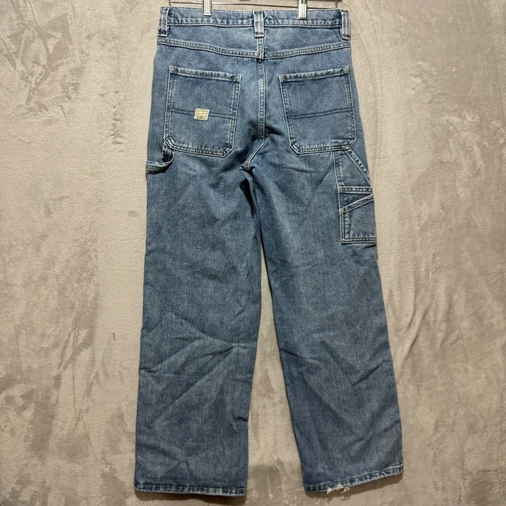 Old Navy Painters Pants Reissue Blue Jeans Boys Size 16 Straight Leg Carpenter